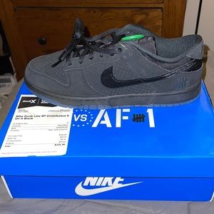 NIKE DUNK X UNDEFEATED BLACK DUNKS SIZE 13 DS